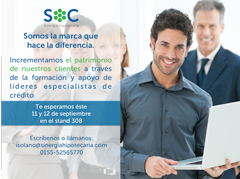 SOC Sinergia Hipotecaria asistirá a Expo Franquicia T en la ciudad de Monterrey