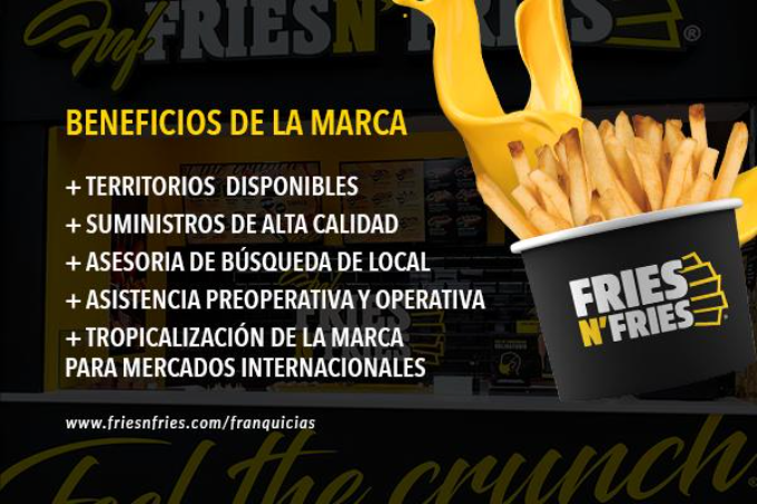 La franquicia FRIES N´FRIES nos presenta los beneficios de su modelo de negocio.