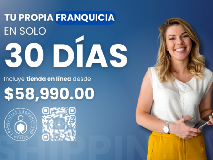 Invierte en una franquicia de productos teconológicos Dropshipping desde $ 58,990.00