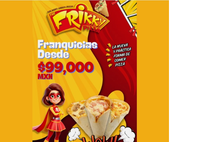 The Frikky Pizza franquicias disponibles en toda la república Mexicana.