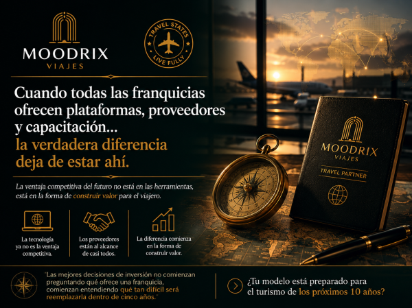 Franquicia Moodrix: Cuando todas las franquicias ofrecen plataformas, proveedores y capacitación… la verdadera diferencia deja de estar ahí.