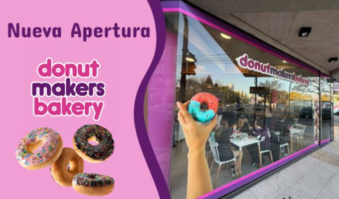La cadena de franquicias Donut Makers Bakery inaugura una nueva sucursal en Buenos Aires.